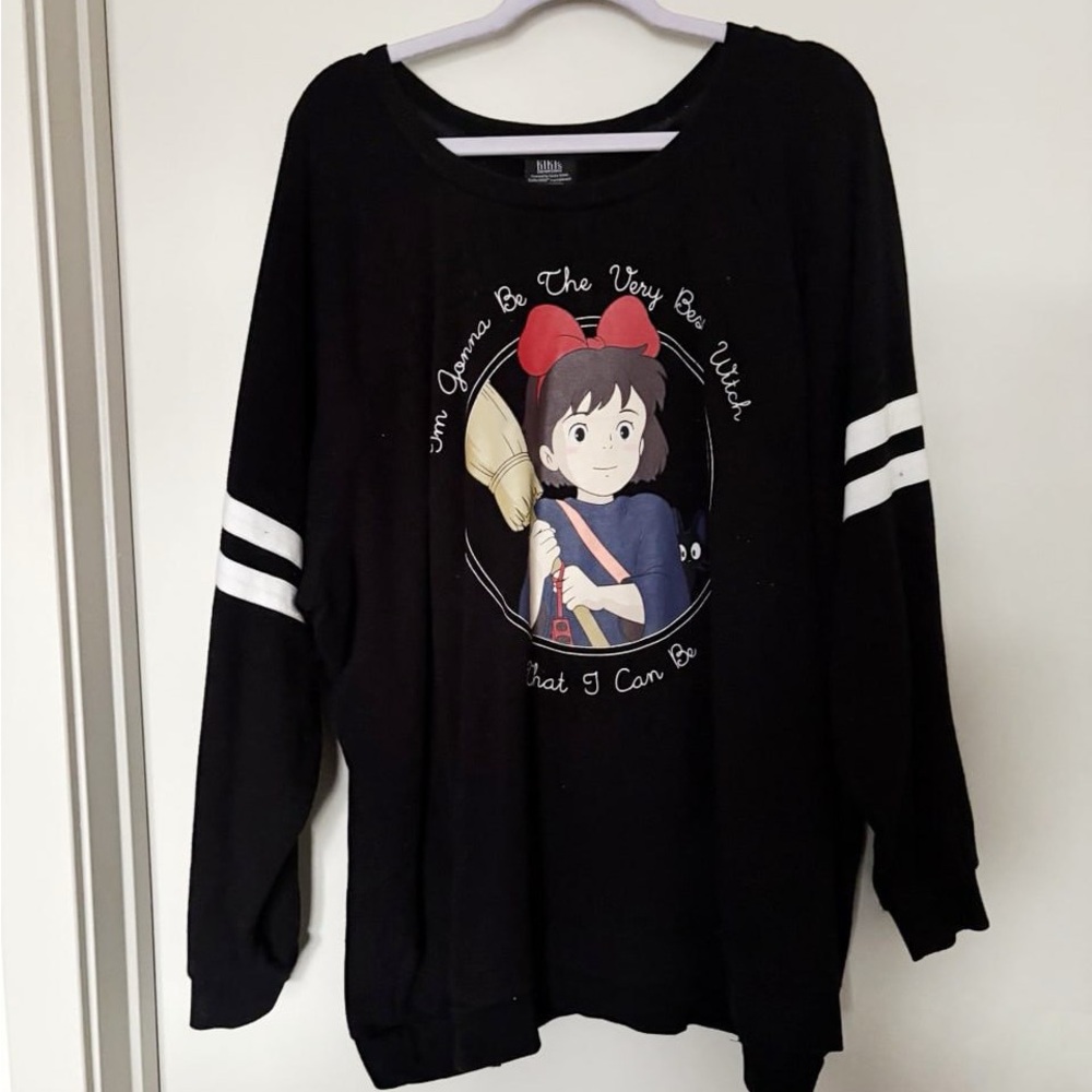 Torrid Black Sweater with Character Design